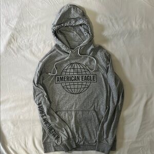 American Eagle Outfitters Gray Hoodie for Men